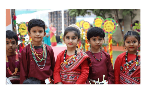 Nurturing Citizens of India and the World CHIREC Students in an event